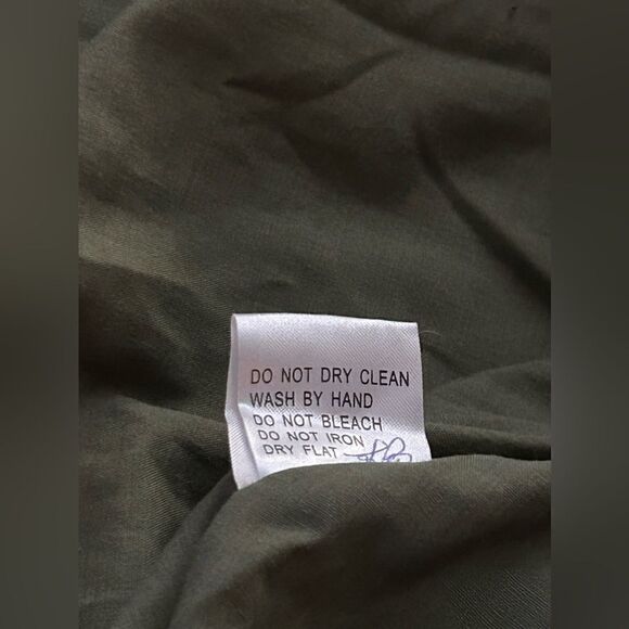 L'Pogee tiered maxi Ruffle Skirt Size medium NWT olive green boho gypsy festival - Picture 13 of 16